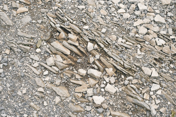 slate pebbles ground