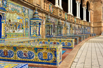 Spanien - Andalusien - Sevilla - Plaza de Espana