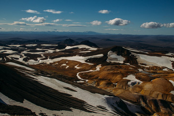Aussicht über Berge in Island