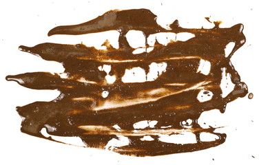 drops of mud sprayed isolated on white background, with clipping path
