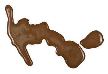 drops of mud sprayed isolated on white background, with clipping path
