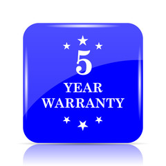 5 year warranty icon