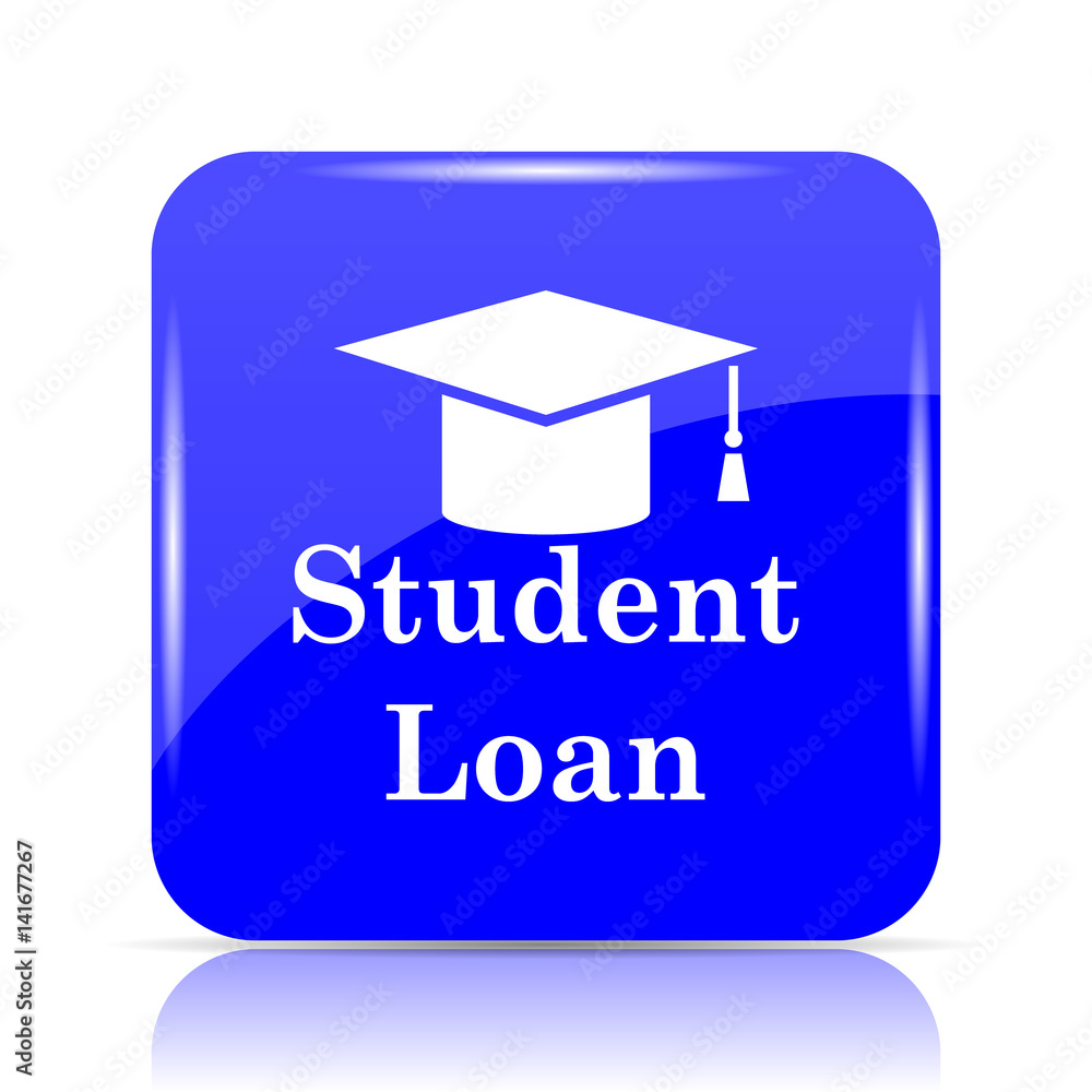 Wall mural student loan icon