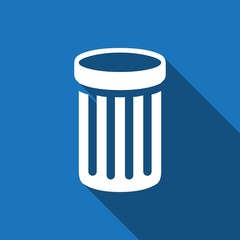 trash bin icon stock vector illustration flat design