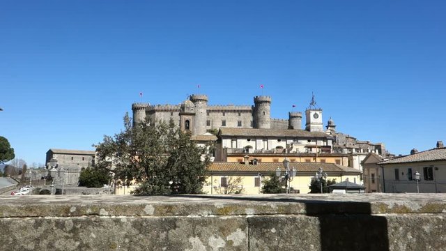 Odescalchi Castle, symbol of the Bracciano ancient town , Italy