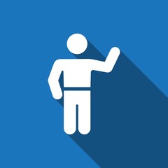 man icon stock vector illustration flat design