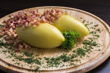 Zeppelins with meat in Lithuanian