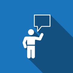 speaking of people, the chat icon stock vector illustration