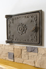 cast iron door to the furnace