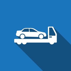 tow truck icon stock vector illustration flat design