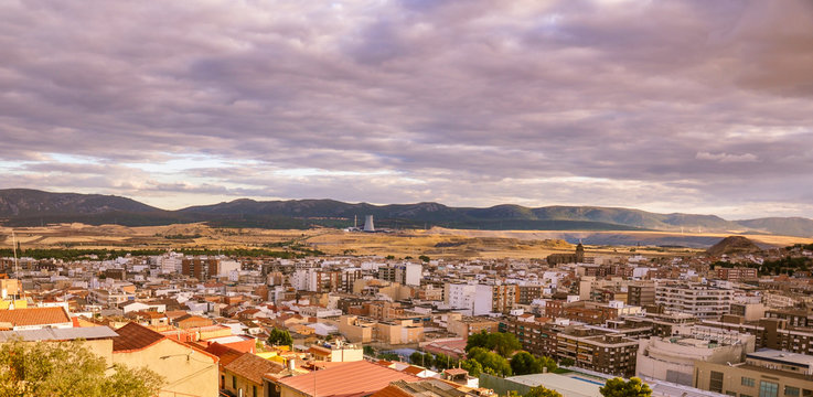 Puertallano desde el Cerro de Santa Ana, Ciudad Real, Espa&ntilde;a