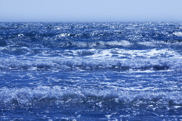 Fototapeta na wymiar Fantastic sea background. Mediterranean Sea, Montenegro, Europe