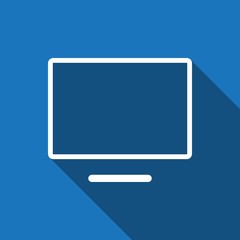 computer monitor icon stock vector illustration flat design