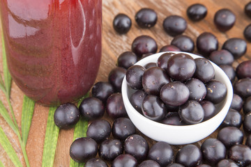 The amazon acai fruit (Euterpe oleracea)