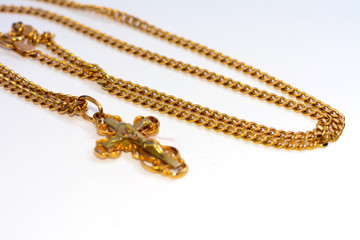 Women's jewelery and jewelery on a white background