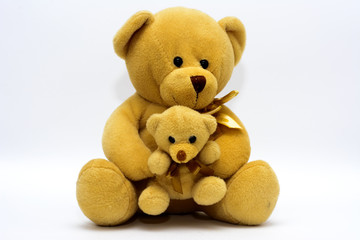 Children's toys and figurines on a white background