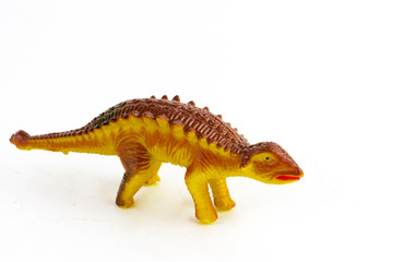 Fototapeta premium Children's toys and figurines on a white background