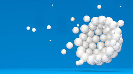 Abstract shape background. 3d illustration, 3d rendering.