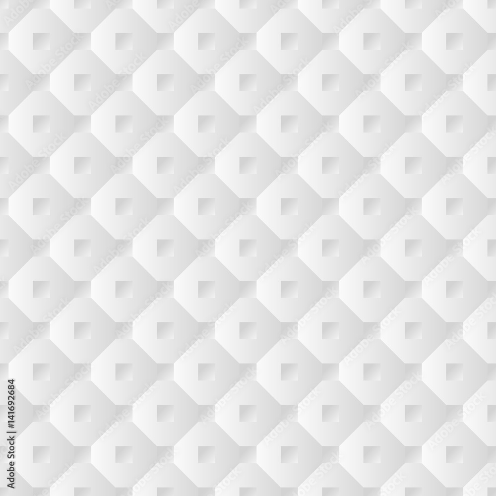Poster seamless geometric vector pattern with shapes overlaping each other in rows