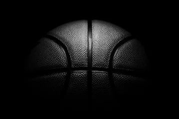 Fotobehang basketbal op zwarte achtergrond. © KaiMook STUDIO 9999