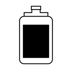 bottle water gym icon vector illustration design