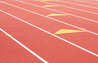 running track in sport field