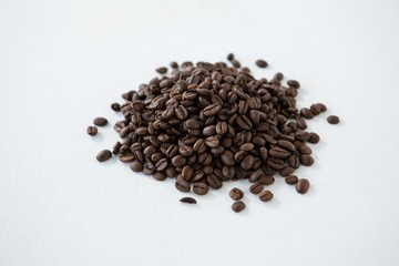 Pile of roasted coffee beans