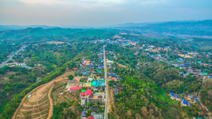 Fototapeta premium sunset above wooden bridge