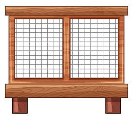 Chicken coop with net