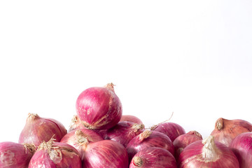 Onions on the floor,.Front view