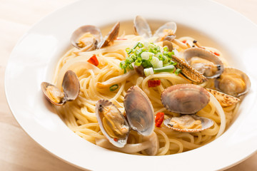 あさりのペペロンチーノ