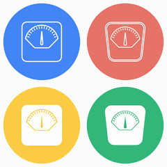 Fototapeta premium Scale icon set.