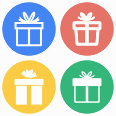 Gift Box icon set.