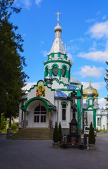 Obraz premium Village Church in a small village in western Ukraine