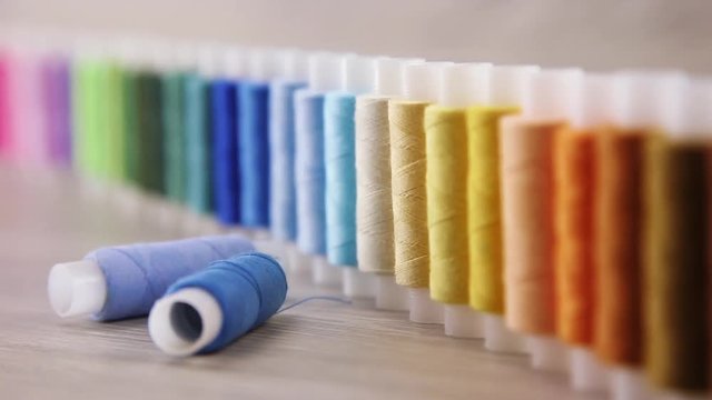 sewing thread assorted colors