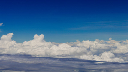 Fototapeta premium background of clear blue sky, skyscape, cloudscape