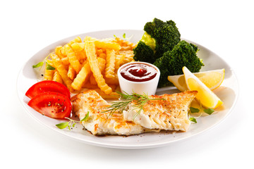 Frish dish - Roast cod with french fries