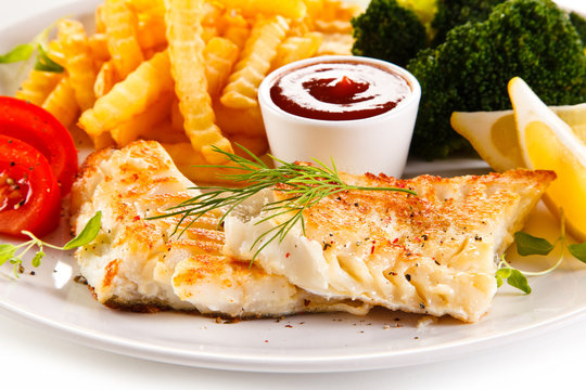 Frish dish - Roast cod with french fries