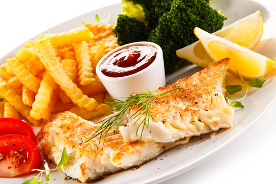 Frish dish - Roast cod with french fries