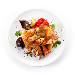 Grilled chicken legs