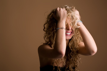 Obraz premium beautiful young charming girl