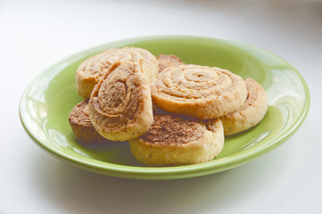 Obraz na płótnie Canvas Delicious cookies on a plate