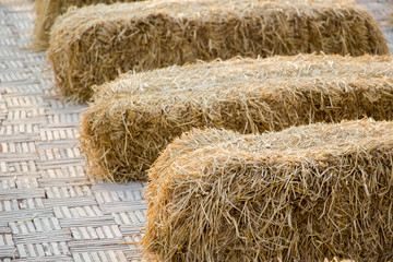 stack of dried straw