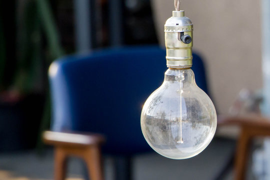  hanging vintage light bulb