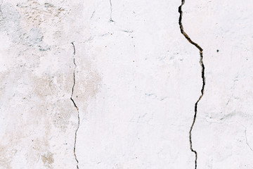 Grunge concrete cement wall with crack