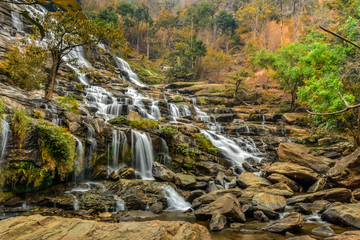 Mae-Ya Water Falls in autumn