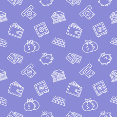 Bank Business seamless pattern