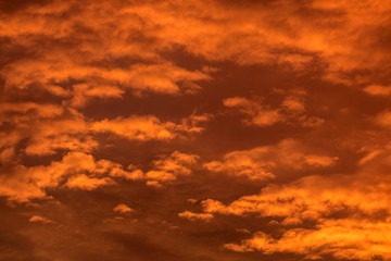 Obraz premium Clouds during the sunset