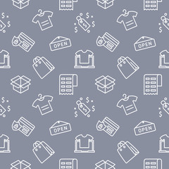 Ecommerce seamless pattern background
