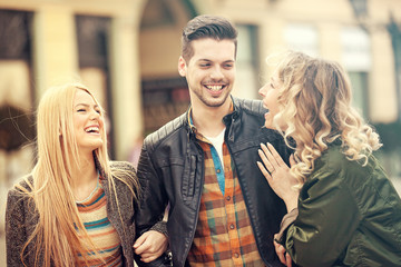 Young People in Downtown